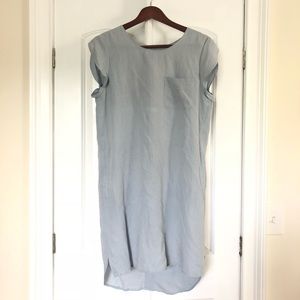 Chambray dress with pockets